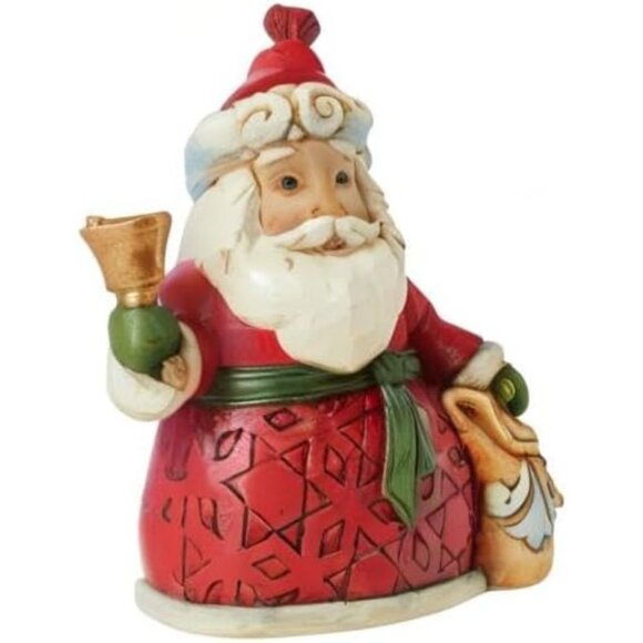 Enesco Jim Shore Heartwood Creek Santa with Bell and Bag Miniature Figurine NEW - Picture 6 of 6